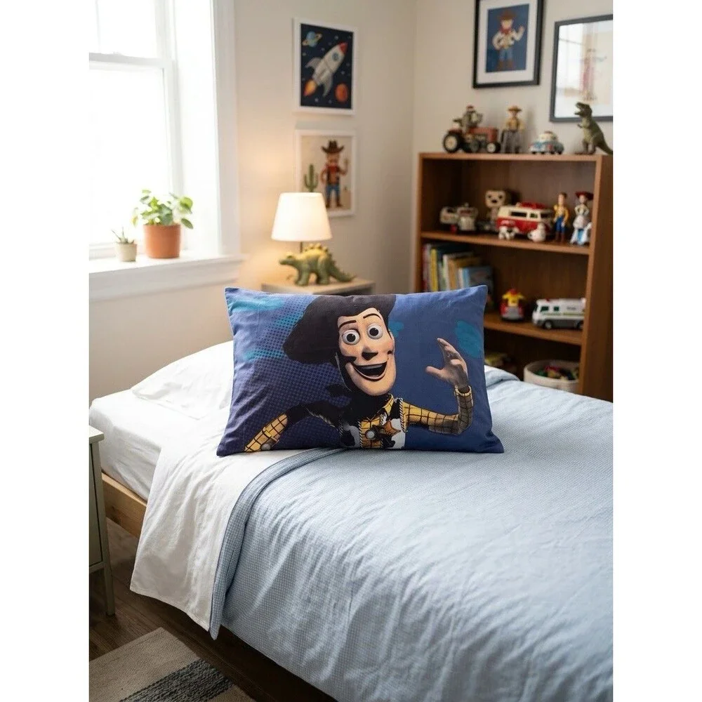 One Disney Pixar Toy Story Buzz Lightyear & Woody Pillow Case